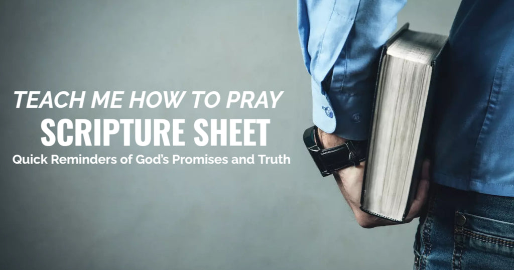 Prayer Scripture Sheet