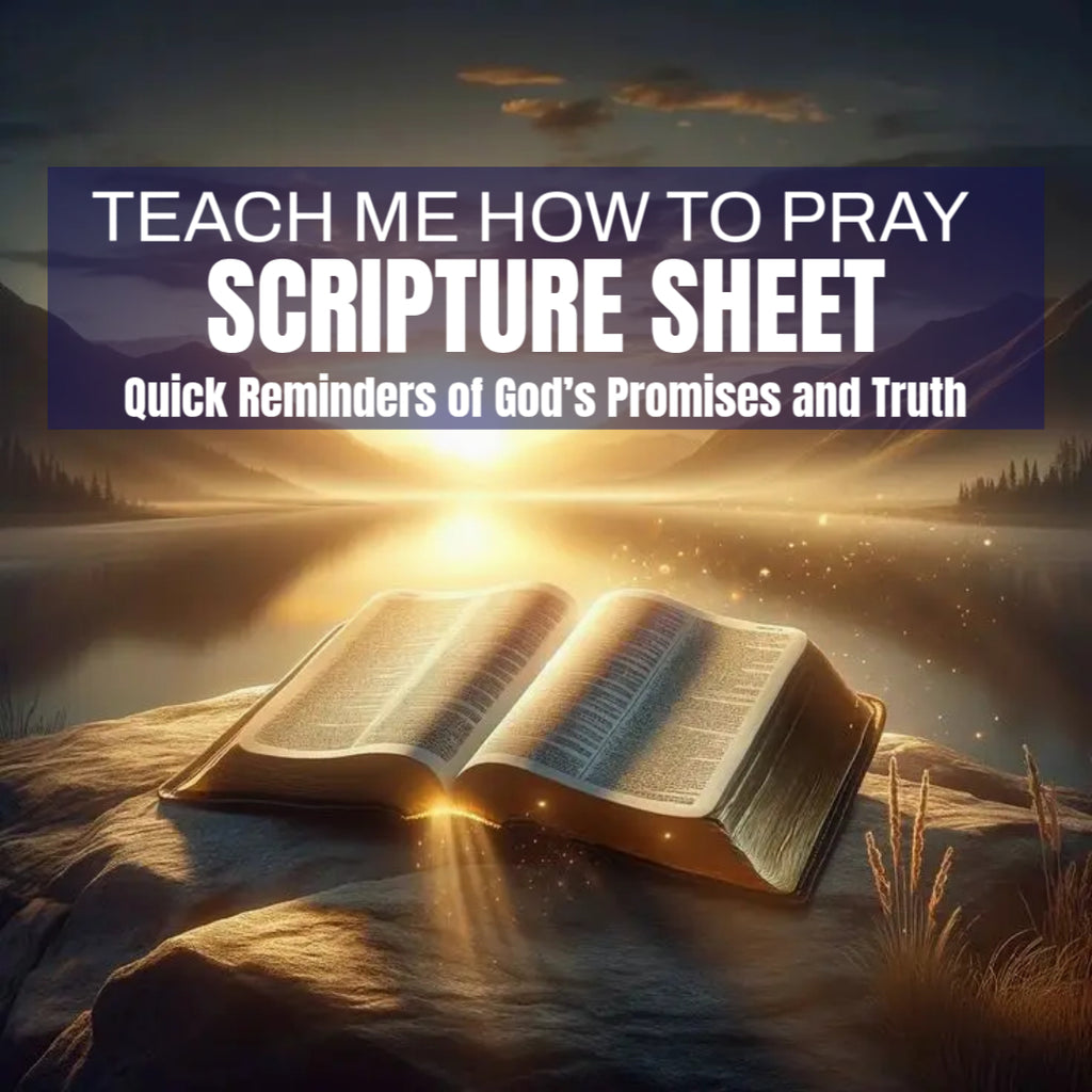 Prayer Scripture Sheet